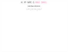 Tablet Screenshot of annie-daniel.com